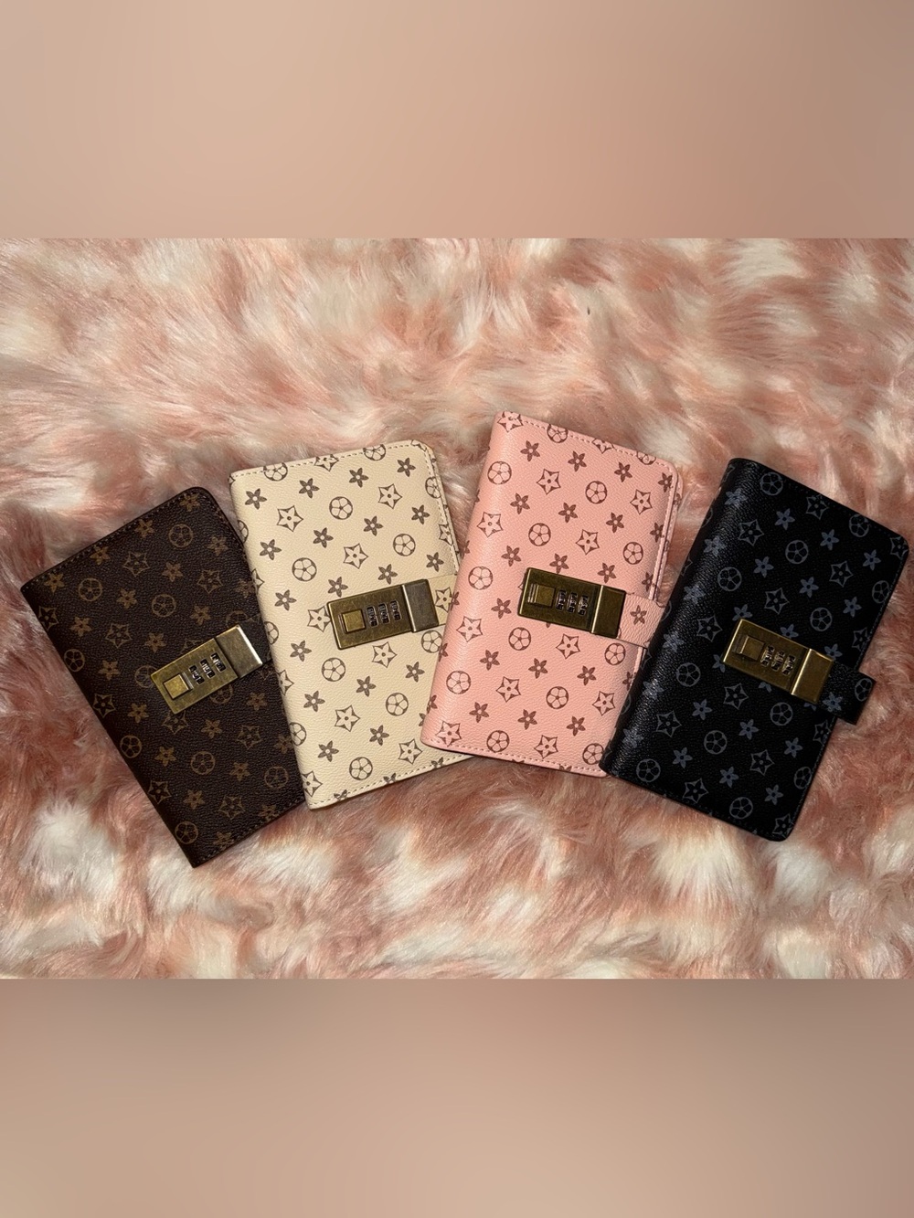 Fashion Inspired Pattern Women’s Photo Wallet with Combination Lock